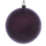 Vickerman Mc197165 4.75" Burgundy Wood Grain Ball Ornament 4/Bag