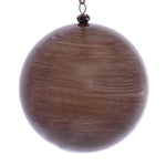 Vickerman Mc197187 4.75" Pewter Wood Grain Ball Ornament