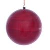 Vickerman Mc197203 6" Red Wood Grain Ball Ornament 3/Bag
