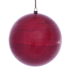 Vickerman Mc197203 6" Red Wood Grain Ball Ornament 3/Bag