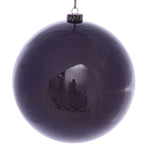 Vickerman Mc197326 8" Plum Wood Grain Ball Ornament