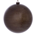 Vickerman Mc197387 8" Pewter Wood Grain Ball Ornament