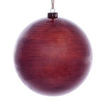 Vickerman Mc197388 8" Copper Wood Grain Ball Ornament 2/Bag