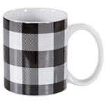 HiEnd Accents Buffalo Check design mug, 4 pc