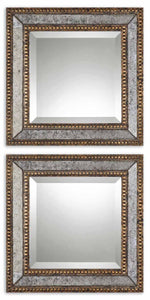 Uttermost 13790 Norlina Squares Antique Mirror Set/2
