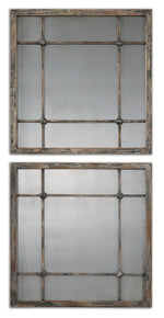 Uttermost 13845 Saragano Square Mirrors Set/2