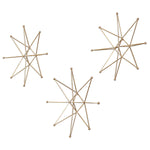 Uttermost 04035 Gold Stars Wall Art, S/3