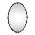 Uttermost 09064 Carrick Black Oval Mirror