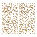 Uttermost 04124 In The Loop Gold Wall Art S/2