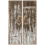 Uttermost 04143 Giles Aged Wood Wall Art, S/2