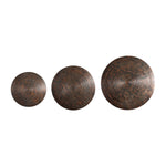 Uttermost 04147 Hanneli Ribbed Bronze Circles S/3