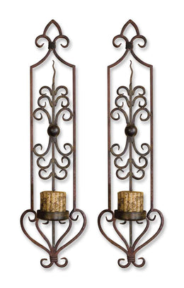 Uttermost 20987 Privas Metal Wall Sconces, Set/2