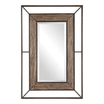 Uttermost 09481 Ward Open Framed Wood Mirror