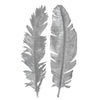 Uttermost 04206 Sparrow Silver Cast Feathers Wall Art, Set of 2