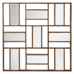 Uttermost 04203 Nadina Mirrored Wall Art in Wooden Frame
