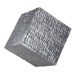 Uttermost 04237 Jessamine Silver Wall Cube