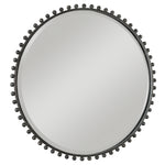 Stylish decorative iron framed round mirror for home décor