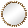 Uttermost 09695 Cyra Gold Round Mirror