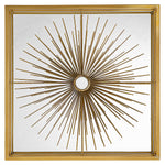 Uttermost 04304 Starlight Mirrored Brass Wall Decor