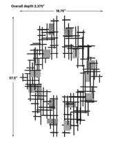 04305 Reflection Metal Grid Wall Decor, Set of 2