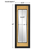 09755 Roston Black & Gold Mirror