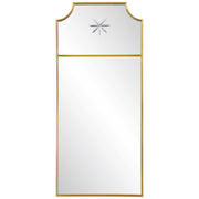 Uttermost Caddington Tall Brass Wall Mirror 18x40 Inch