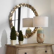 Uttermost 09761 Dinar Round Aged Gold Mirror