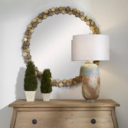 Uttermost 09761 Dinar Round Aged Gold Mirror