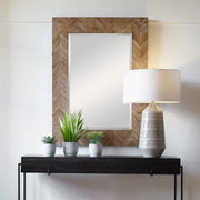 Demetria Wooden Mirror, Small
