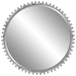 Uttermost 09770 Taza Aged White Round Mirror