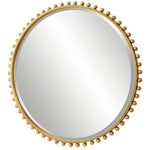 Uttermost Taza Gold Round Decorative Mirror for Bedroom