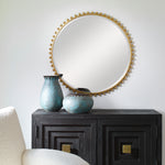 Elegant Gold Frame Round Mirror – Uttermost Taza Collection