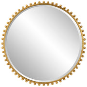 Uttermost Taza Gold Round Wall Mirror – 32 Inch Decorative Accent