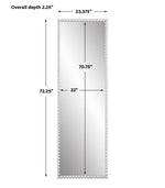 Uttermost 09792 Serna White Tall Mirror