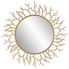Uttermost 09814 Into The Woods Gold Round Mirror
