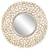 Uttermost 09850 Swirl Round Gold Mirror