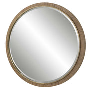 Paradise Round Rattan Mirror-Uttermost