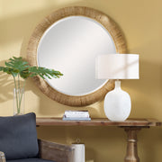 08169 Mariner Natural Round Mirror