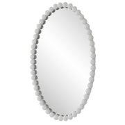 Uttermost 09874 Serna White Oval Mirror