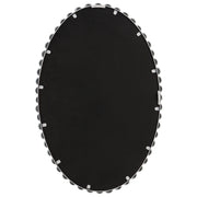 Uttermost 09874 Serna White Oval Mirror