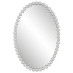 Uttermost 09874 Serna White Oval Mirror