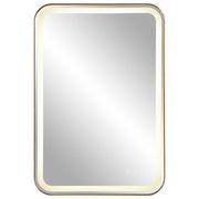 Uttermost 09862 Crofton Lighted Brass Vanity Mirror