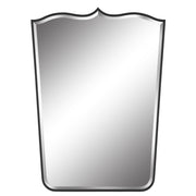 Uttermost Tiara Wall Mirror – Curved Iron Frame in Satin Black, 29