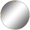 Uttermost 09882 Clip Modern Round Mirror
