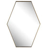 Uttermost 09894 Ankara Brass Hexagon Mirror