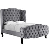 Modway Violette Queen Tufted Wingback Performance Velvet Platform Bed