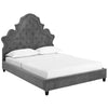 Modway Valentina Queen Tufted Nailhead Performance Velvet Platform Bed