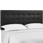 Modway Paisley Tufted Twin Upholstered Faux Leather Headboard