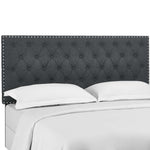 Modway Helena Tufted Full / Queen Upholstered Linen Fabric Headboard