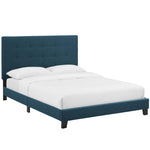 Modway Melanie Twin Tufted Button Upholstered Fabric Platform Bed